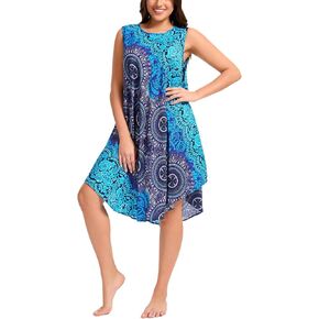 Boho Dresses for Women,Sleeveless Tank Dress Beach Vacation Outfits