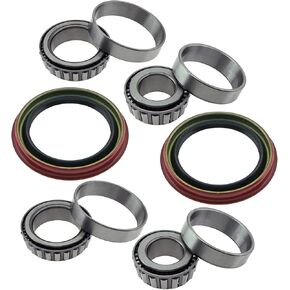 6pcs Front Wheel Hub Bearing & Seal Kit Replacement for 1973-2004 Ford E-100 E-150 Econoline Club Wagon E-350 Econoline E-150 Club Wagon F-100 F-250 Pickup F-150 OE# WTA13 & WTA12 & WS4148