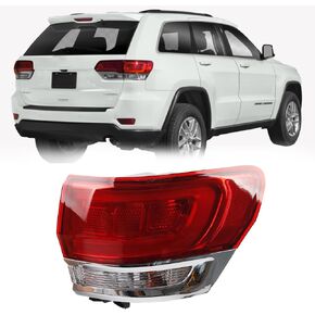 Dasbecan Left Driver Side Outer Tail Light Assembly Compatible with 2014-2021 Jeep Grand Cherokee Laredo/Limited/Overland/Summit Replaces 68110017AF CH2804106 Taillight Halogen Type