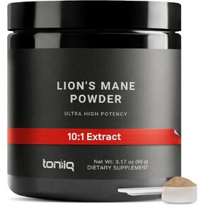 مسحوق Mane Lion - خلاصة عالية السترا 10: 1 مع السكريات بنسبة 30 ٪ - مختبر شديد التركيز - تم اختبارها - 90G - 90G