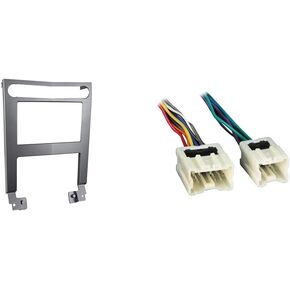 METRA 95-7404S DUBLE DIN Installation Dash Kit for 2004-2006 Nissan Maxima ، Painted Gray to Match Factory Dash (Gray) ، Silver