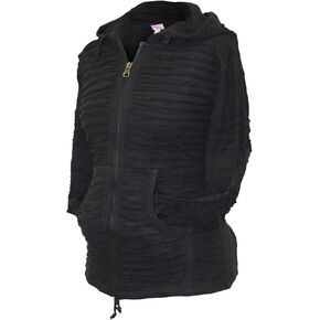 Shopoholic Fashion Women Slashed Razor Cut Hoodie in Saudi Arabia