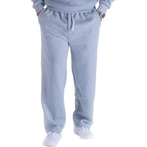 Mens Sweatpants Open Bottom, Basic Long Baggy Sweatpants for Athletic Running, Wide Leg Sweatpants Comfortable