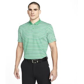 Nike Dri-FIT Victory Men's Striped Golf Polo (US, Alpha, Medium, Regular, Regular, Classic Green/White)