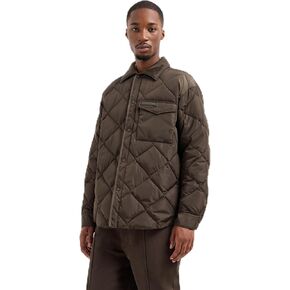 Armani Exchange Men's Snap Up Box Quilt Light Weight Jacket