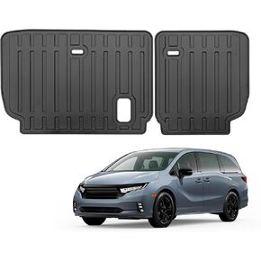 Custom Fit for 2018-2024 2025 Honda Odyssey Mini Passenger Van 3rd Rear Seat Backrest Mats All Weather TPE Rubber Protection Mat (Backrest Mat) in Kuwait