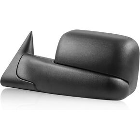 1PC Black Power Heated Towing Mirror Compatible for 1998-2001 Dodge Ram 1500 / Compatible for 1998-2002 Dodge Ram 2500 3500 with Manul Telescoping (Driver Side)