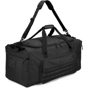 115L Extra Large Gym Duffle Bag for Men Women with Shoes Compartment Heavy Duty Tactical Sports Duffel Bag Big Football Baseball Basketball Soccer Hockey Team Equipment Bag, Black