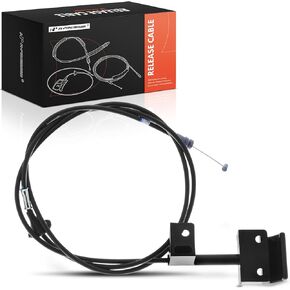 A-Premium Front Latch Latch Cable مع مقبض متوافق مع Jeep Cherokee 1987-1996 ، Comanche 1987-1992 ، Wagoneer 1987-1990 ، 68.9 بوصة ، استبدل# 83504416 ، 55009996