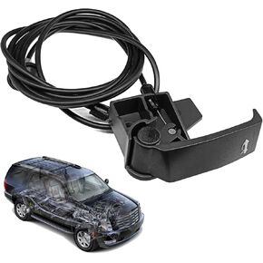 Hood Release Cable & Handle Assembly Compatible with 1999-2007 Chevy Avalanche Silverado Suburban Tahoe, GMC Sierra Yukon, Cadilac Escalade Pickup Truck 15142953 912-017
