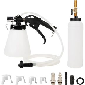 Auto Brake Fluid Extractor, Brake and Clutch Fluid Drained Bleeder Tool, Brake and Clutch Fluid Drained Bleeder Tool Equipment Kit for Car Motorcycle, Capacity 300ML+71 '' Hose