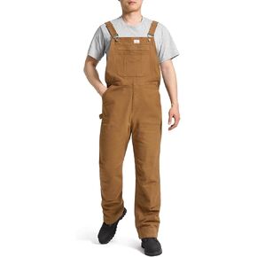 HISEA Mens Flex Canvas Bib Overalls, Men's Relaxed Fit Lightweight Stretch Work Overall with Adjustable Straps and Pockets
