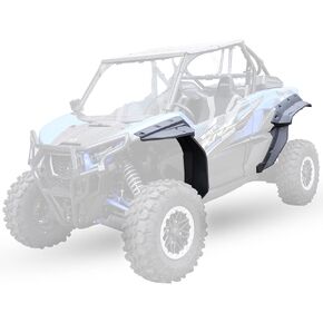KIWI MASTER Widened Fender Flares Extended for 2020-2025 Kawasaki Teryx KRX 1000 Accessories Replace OEM # 99994-1324 Front & Rear Extensions Mud Flaps Guards