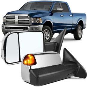 مرايا السحب OCPTY لعام 2011-2015 لـ Dodge for RAM 1500 2011-2015 لـ Dodge for RAM 2500/3500 2010 for Dodge for RAM 1500/2500 مع مرايا سحب الإشارة المدفوعة للدوران.