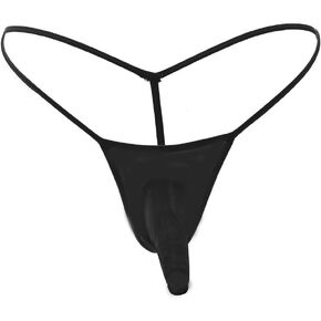 Mens Sexy Ice Silk Underwear Ultra-Thin Sexy Hollow Briefs Low Rise Thong G-String Elephant Nose Sissy Panties