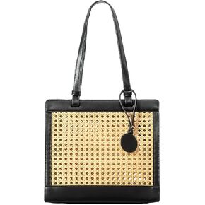 Straw Beach Bag for Women Summer Woven Rattan Tote Bag Straw Purses and Handbags for Vacation with Pendant