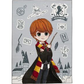 KC Cubs | Harry Potter Wizarding World Boy & Girl Kids Modern Décor for Nursery Bedroom or Classroom Rug Carpet, Ron Weasley, 5' 3" x 6' 6"