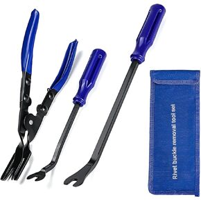13 Pcs Mechanic Hook and Pick Tool Set with Scraper, Clip Pliers, Fastener Remover & Magnetic Telescoping Tool kit for Automotive Repair, car Trim Removal & Panel Removal