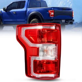 Nilight Taillight Assembly Compatible with 2018 2019 2020 Ford F150 F-150 Pickup Truck Rear Lamp Replacement OE Style Red Housing with Bulbs and Harness Driver and Passenger side