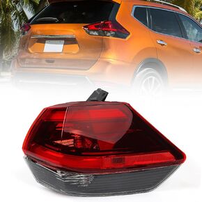 Huray Right Light Tail Light for Nissan Rogue 2017-2019 استبدال مجموعة المصباح الخلفي الجانبية للركاب لـ NI2805110 (السكن الكروم) in Kuwait