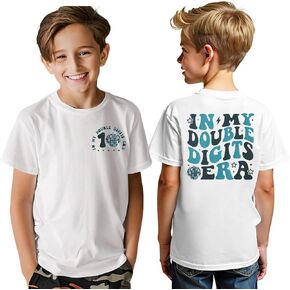 in My Double Digits Era Shirt Boys Birthday Tshirt 10 Year Old 10th Birthday Boy Outfit Kids Ten Bday Party Tee Top