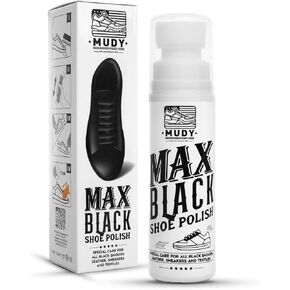 Max Black Shoe Polish for Leather Sneakers and Textiles