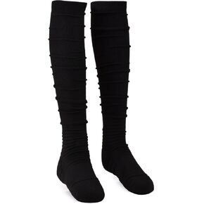 Scrunch Football Socks, Extra Long Padded Athletic Socks with Ankle Support, 1 Pair