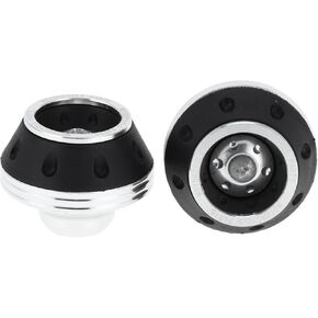 Motorcycle Front Fork Frame Sliders Falling Protection Wheel Crash Protector Scooter Moped Aluminum Alloy Silver Tone 2 Pcs