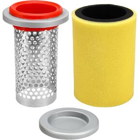 Air Filter & Guide & End Cap Kit For Yamaha Grizzly 450 350 400 Kodiak 400 450 Wolverine 350 450 Bruin 350#5UH-E4458-00-00 5UH-E4451-10-00