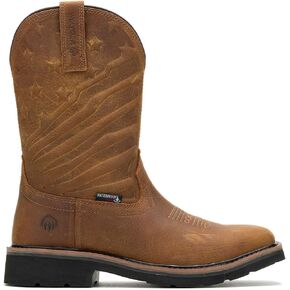Wolverine Men's Rancher Flag Steel Toe Wellington Construction Boot