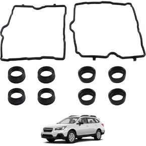 VS50830R Engine Valve Cover Gasket Set with Spark Plug Seals Compatible with 2011-2019 Subaru Crosstrek Forester Impreza Legacy Outback XV Crosstrek Replaces VS50722 VS50814R GS33868