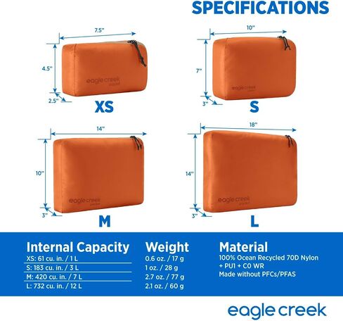 Eagle Creek Pack-It Isolate Cube S, Mandarin in Saudi Arabia