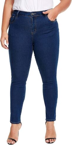 VIPONES Women Jeans High Waisted Skinny Stretchy Soft Slim Fit Distressed Comfy Classic Jeggings Denim Pants in Kuwait
