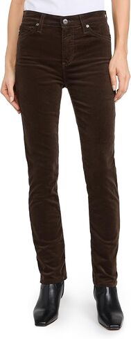 AG Adriano Goldschmied Womens Mari Mid Rise Slim Straight Jean in Epilogue in Saudi Arabia