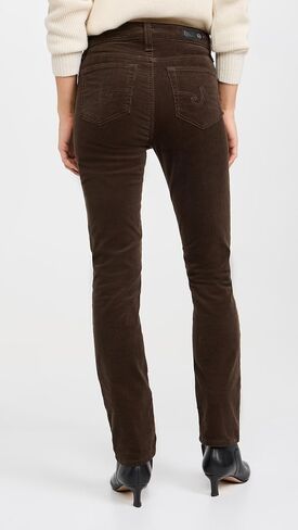 AG Adriano Goldschmied Womens Mari Mid Rise Slim Straight Jean in Epilogue in Saudi Arabia