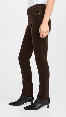 AG Adriano Goldschmied Womens Mari Mid Rise Slim Straight Jean in Epilogue in Saudi Arabia