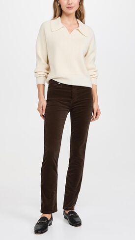AG Adriano Goldschmied Womens Mari Mid Rise Slim Straight Jean in Epilogue in Saudi Arabia