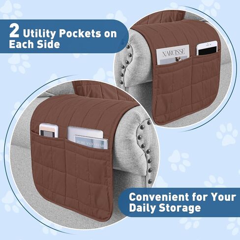 MAXIJIN Waterproof Couch Covers for 3 Cushion Couch Sofa Pet Friendly, 69" Quilted Sofa Covers Washable Dog Couch Cover Protector with Elastic Strap & Side Pocket (Sofa, Beige) in Kuwait