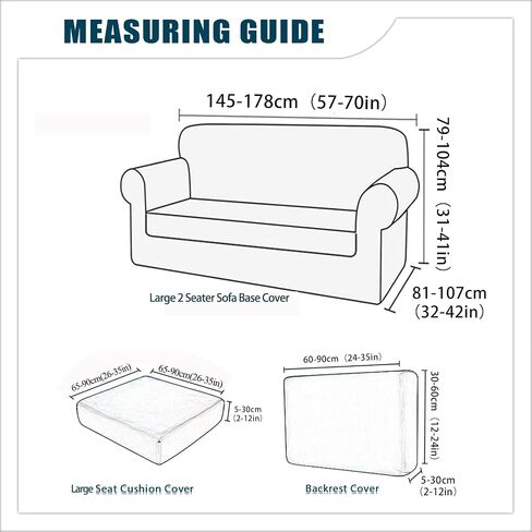 Sofa Cover with Separate Seat Cushions Covers and Backrests Covers Stretch Ektorp Sofa Covers Stylish Velvet Couch Slipcover Protector (Beige,Large 2 Seat Set 5 PCS) in Saudi Arabia