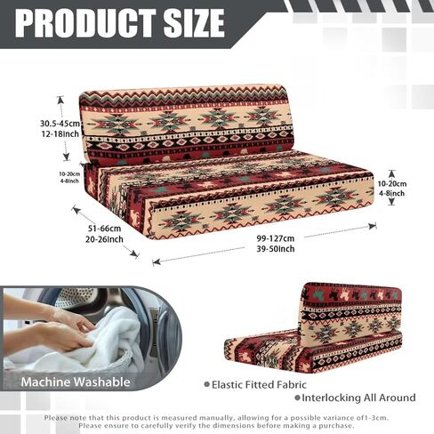 South Western RV Dinette Cushion Covers Booth Set Aztec Ethnic Tribal Horse RV Seat Covers Couch Cover 2 Cushion Sofa Camper Cushion Covers Washable Slipcovers Replacement in Kuwait