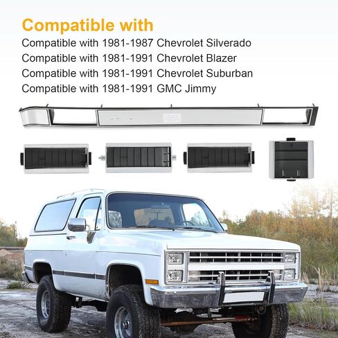 Truck A/C Dash Vent & Molding Kit Compatible with 1981-1987 Chevrolet Silverado 1981-1991 Chevrolet Blazer Suburban GMC Jimmy Replace# DP7898RNH, DP2560, 3979751, 14014536 in Kuwait
