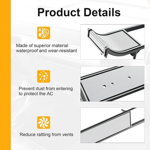 Truck A/C Dash Vent & Molding Kit Compatible with 1981-1987 Chevrolet Silverado 1981-1991 Chevrolet Blazer Suburban GMC Jimmy Replace# DP7898RNH, DP2560, 3979751, 14014536 in Kuwait