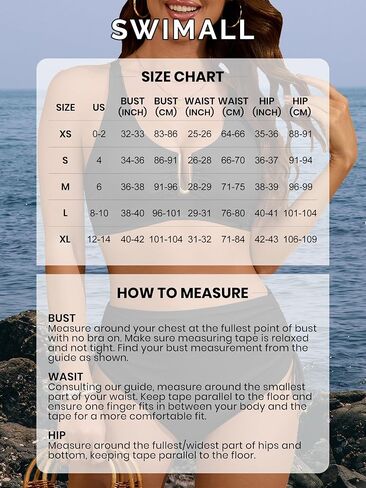 swimall Women's High Waisted Bikini Sets U-Wire Two Piece Swimsuit Tummy Control Tie Back Drawstring Bathing Suit in Saudi Arabia