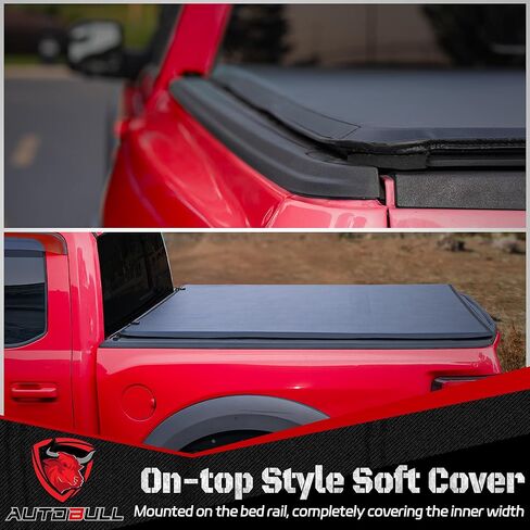 Hard Top Tri Fold tonneau Cover Compatible with 2019-2024 Ford Ranger 5ft Bed (61") Alloy Steel and Fiberglass Made in Kuwait