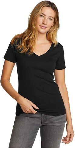 Eddie Bauer Women's Favorite Short-Sleeve V-Neck T-Shirt in Kuwait