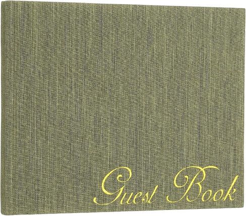 PATIKIL Elegant Guestbook, 9"x7" Fabric Wedding Guest Book Stylish Sign in Book with 50 Blank 120GSM Paper for Receptions Birthdays Funerals Special Events, Black in Saudi Arabia