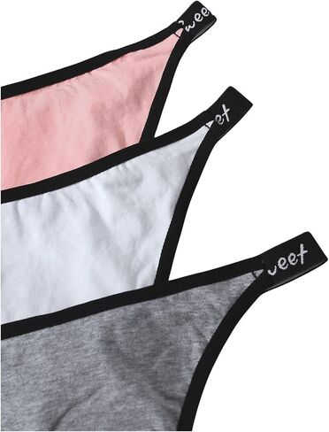 WDIRARA Women's 7 Pack Panty Set Letter Tape Underwear Panties in Kuwait