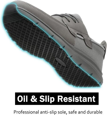 Non Slip Work Shoes for Men Women Waterproof Kitchen Chef Slip Resistant Shoes Casual Lightweight Slip on Walking Sneakers in Kuwait