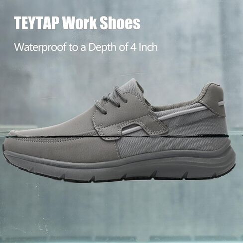Non Slip Work Shoes for Men Women Waterproof Kitchen Chef Slip Resistant Shoes Casual Lightweight Slip on Walking Sneakers in Kuwait