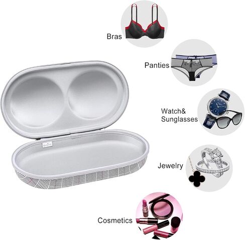BRA CASE Lingerie Lingerie Bag zip zip stonderizer bage for a-c cup (black dot) in Kuwait